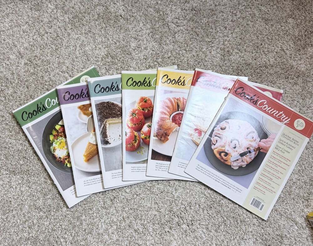 Cook's Country Vintage Magazine Assorted Issues Lot of 7